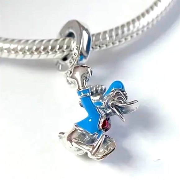 CHARM Jewelry - S925 Disney’s Donald Duck Dangle Charm - Pandora Style